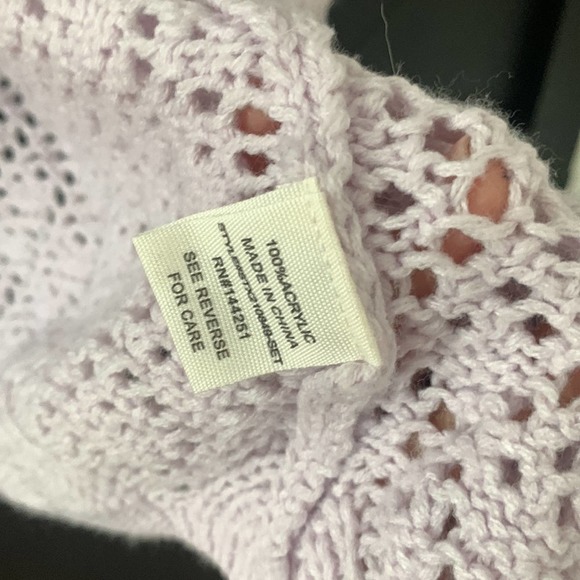 Jessica Simpson Flouncy Knit Open Cardigan. Size M - Picture 6 of 9